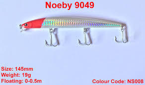 Noeby NBL9049 Floating Lure /dive upto0-0.5m/145mm/19g – First Catch
