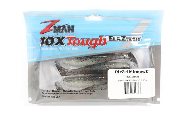 Z-Man DieZel MinnowZ Soft Bait 4in/10cm Qty 5 - Packs - Soft Bait