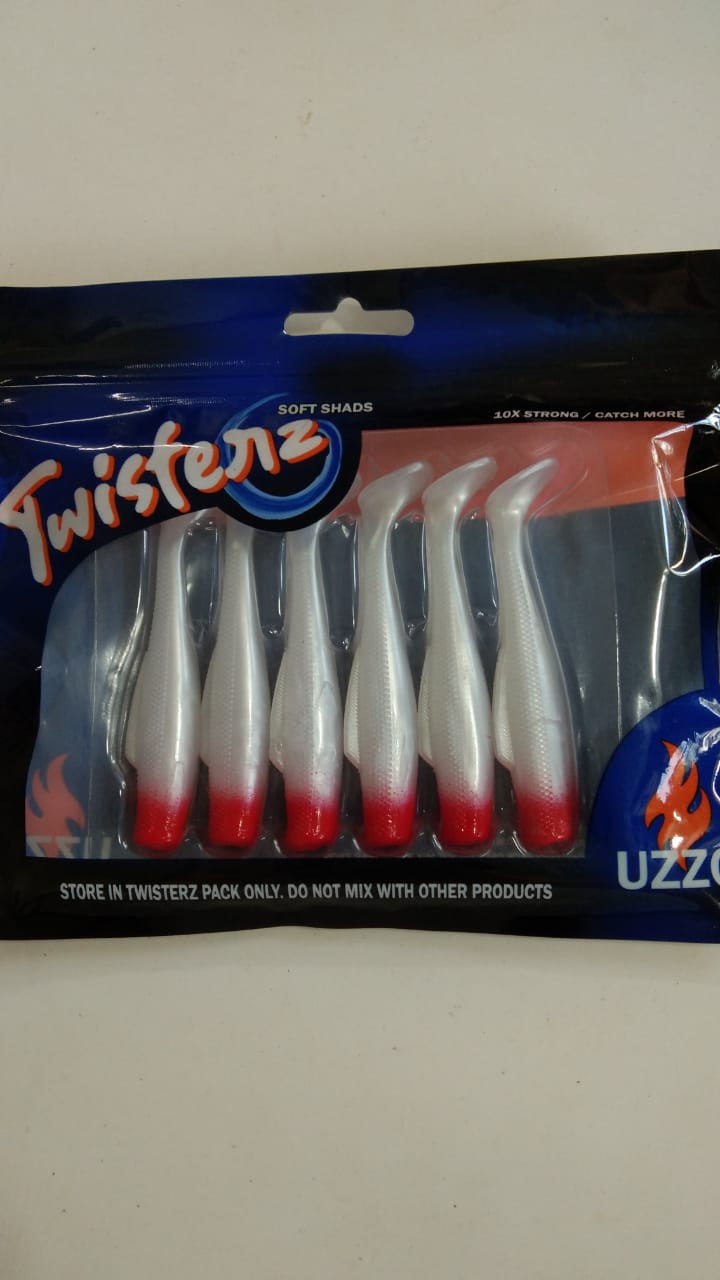 UZZO Twisterz Soft Shad Baits | 10Cm | 5Pcs Per Pack