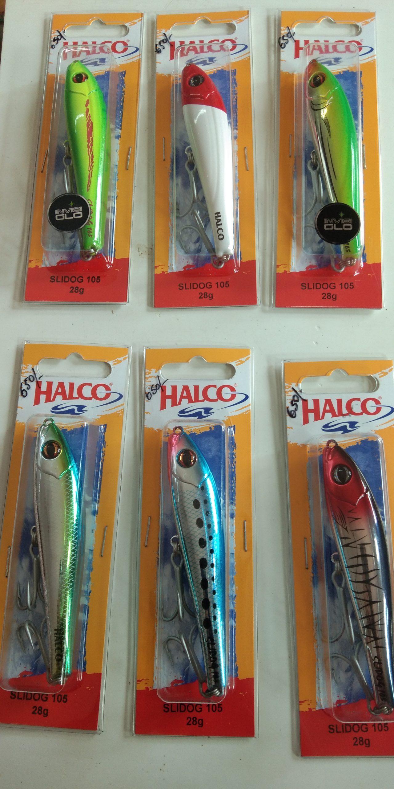 Halco HSD105H50 Slidog 105 Pilchard 28 Gram Fishing Lure w/ #1 Treble Hooks  